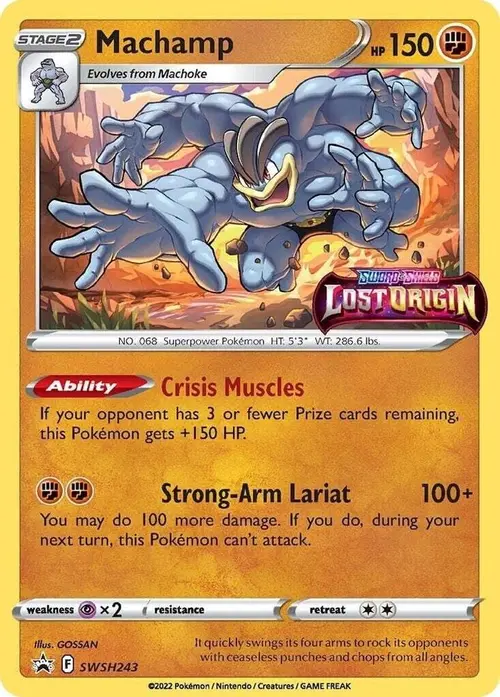 Machamp - SWSH243 (Prerelease) card art