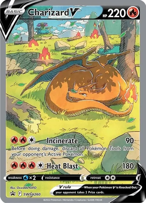 Charizard V - SWSH260 card art