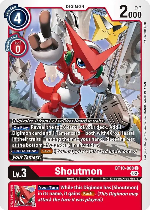 Shoutmon card art