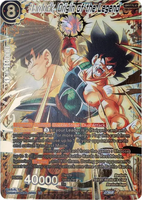 Bardock, Origin of the Legend (GDR) card art