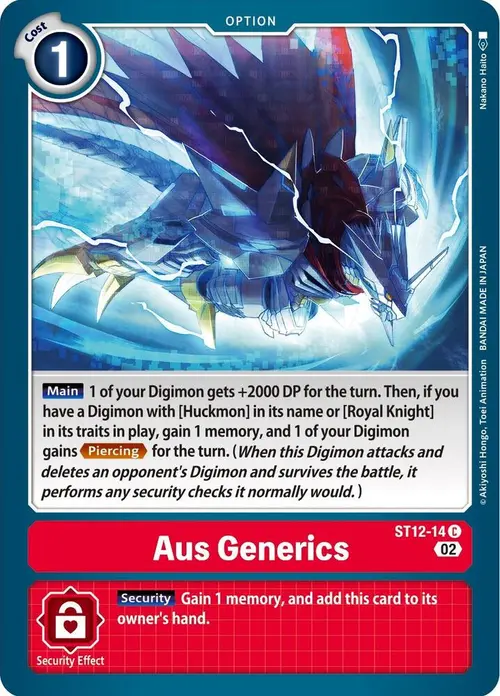 Aus Generics card art