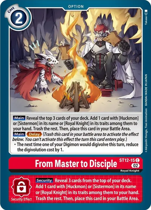 From Master to Disciple card art