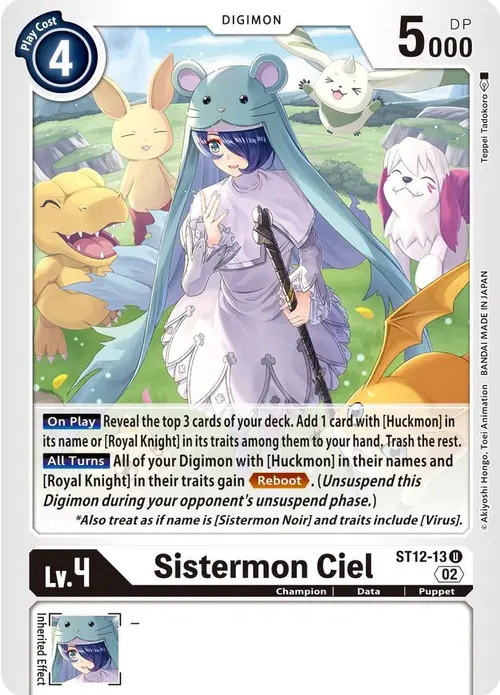 Sistermon Ciel card art