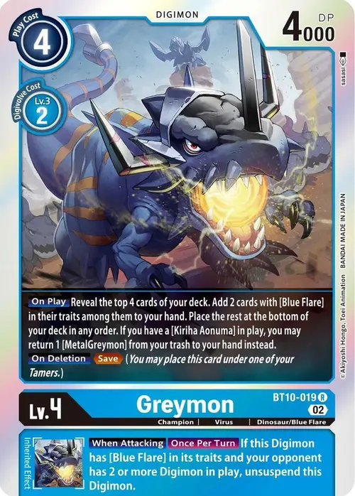 Greymon card art