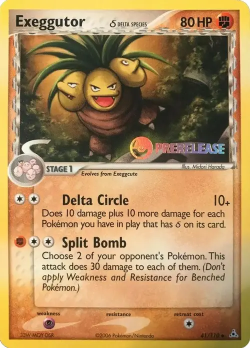 Exeggutor (Delta Species) - 41/110 (Prerelease) card art