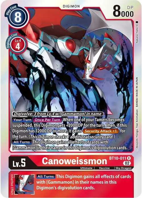 Canoweissmon card art