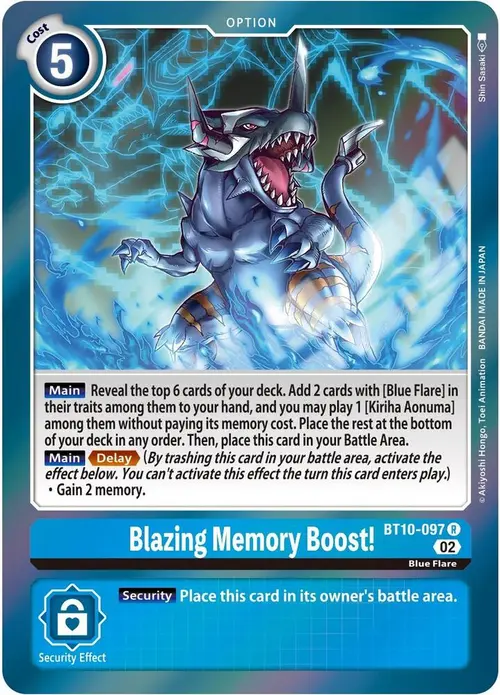 Blazing Memory Boost! card art