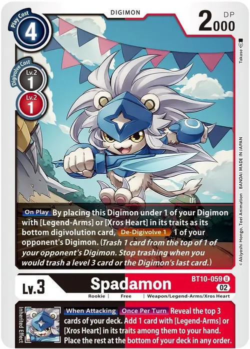 Spadamon card art