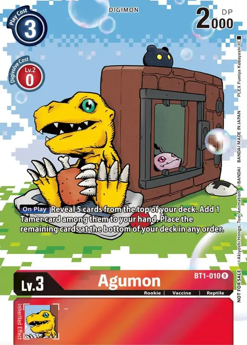 Agumon - BT1-010 (25th Special Memorial Pack) card art