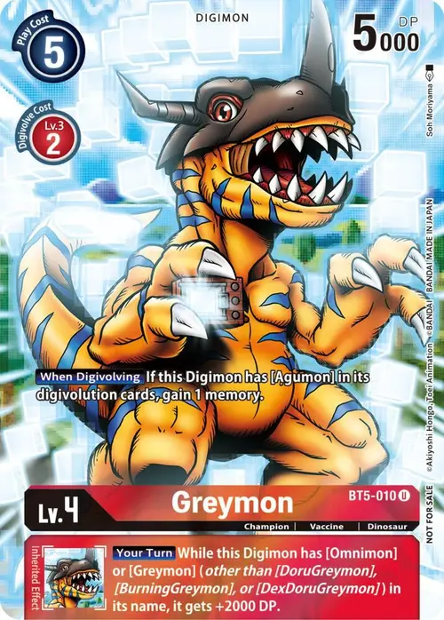 Greymon (25th Special Memorial Pack) card art