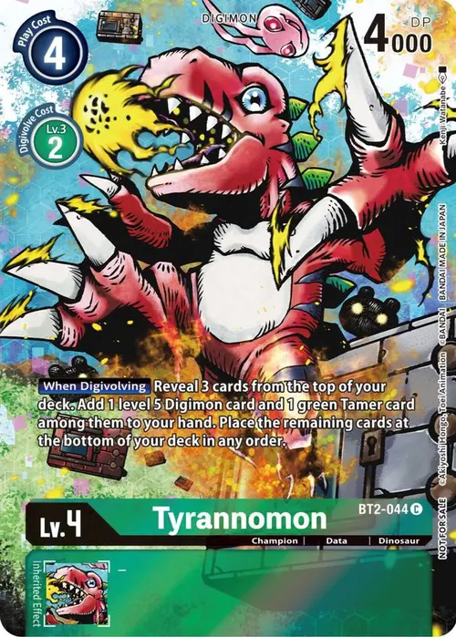 Tyrannomon - BT2-044 (25th Special Memorial Pack) card art