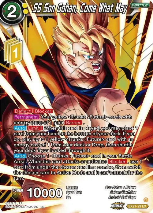 SS Son Gohan, Come What May card art