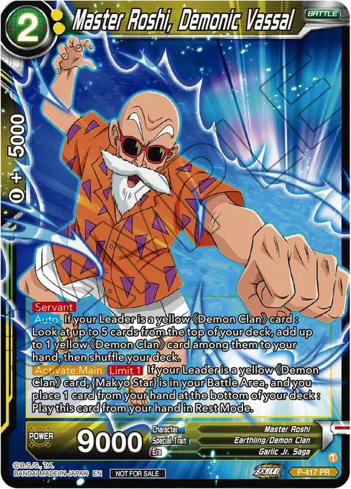 Master Roshi, Demonic Vassal (Zenkai Series Tournament Pack Vol.1) card art