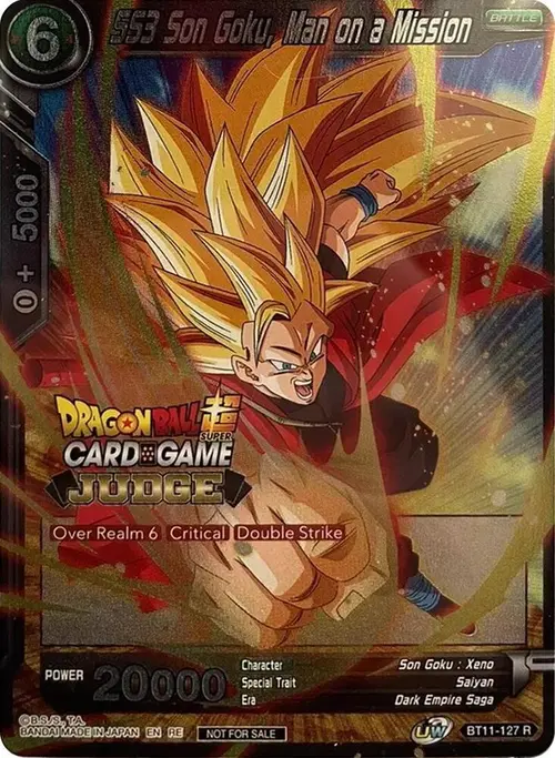 SS3 Son Goku, Man on a Mission (Judge Pack Vol.12) card art