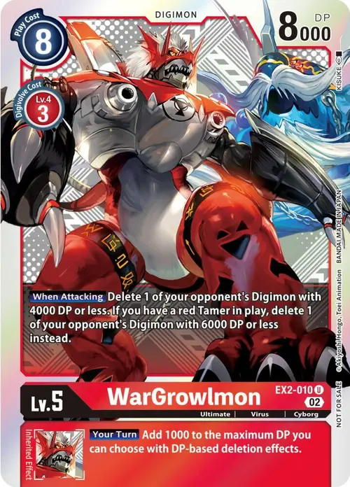WarGrowlmon (Xros Encounter Pre-Release) card art