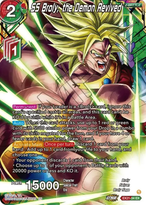 SS Broly, the Demon Revived card art