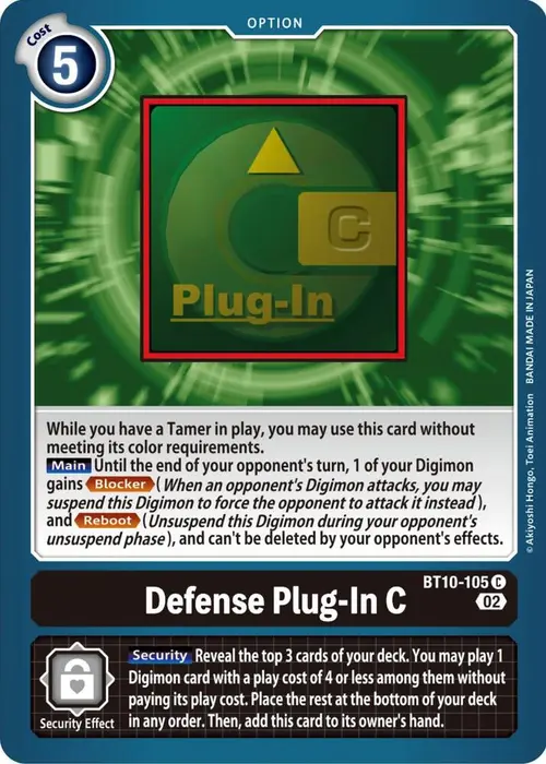 Defense Plug-In C card art