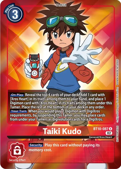 Taiki Kudo (Box Topper) card art