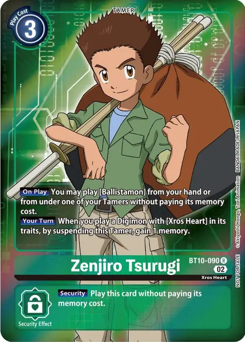Zenjiro Tsurugi (Box Topper) card art