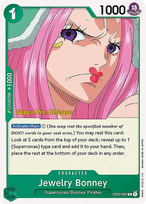 Jewelry Bonney card art
