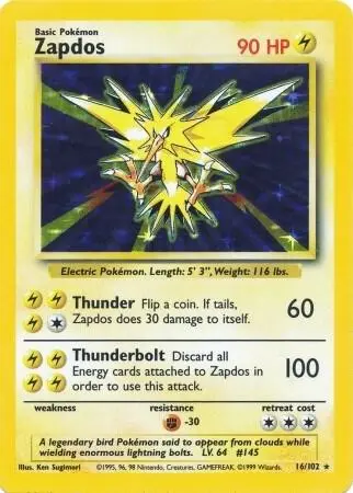 Zapdos card art