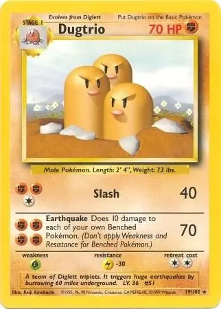 Dugtrio card art