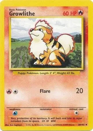 Growlithe card art