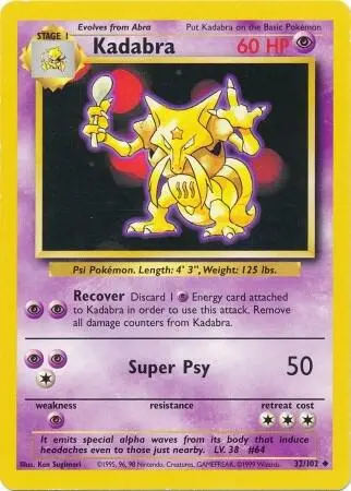 Kadabra card art