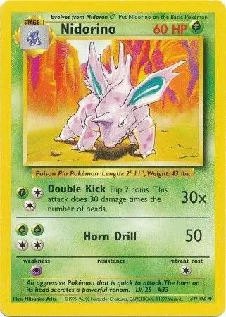 Nidorino card art