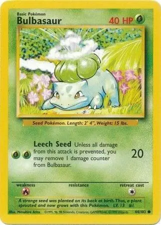 Bulbasaur card art