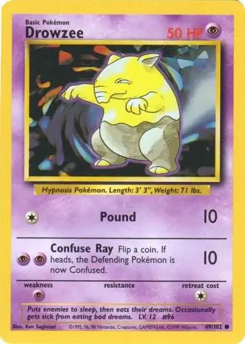 Drowzee card art