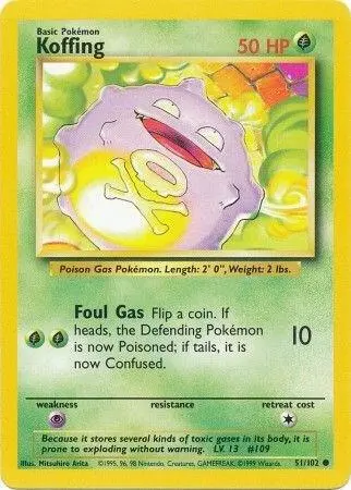 Koffing card art