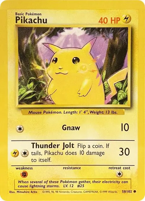 Pikachu card art