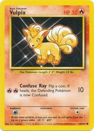 Vulpix card art