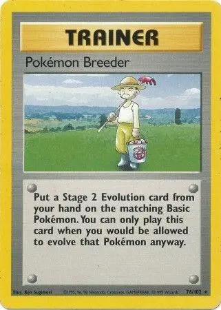 Pokemon Breeder card art
