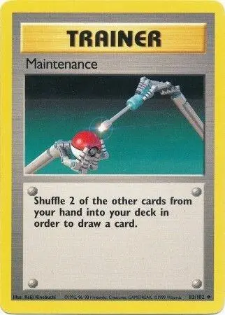 Maintenance card art