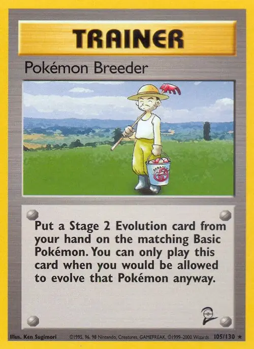 Pokemon Breeder card art