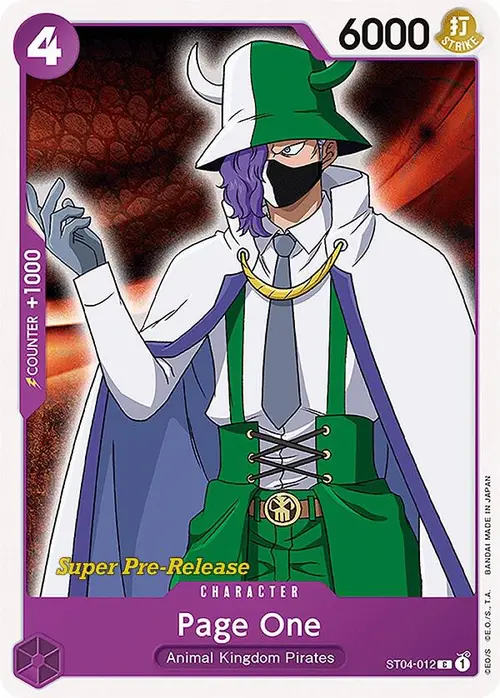 Page One card art