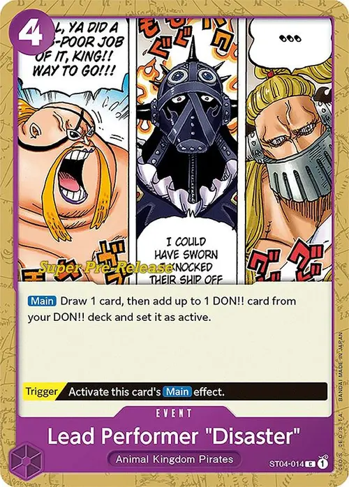 Lead Performer "Disaster" card art