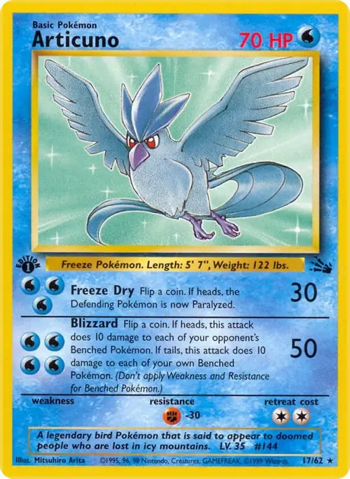 Articuno (17) card art