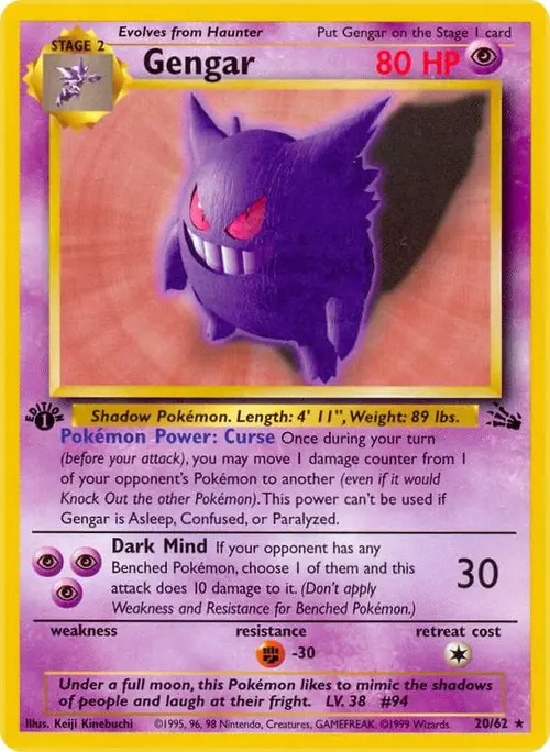 Gengar (20) card art