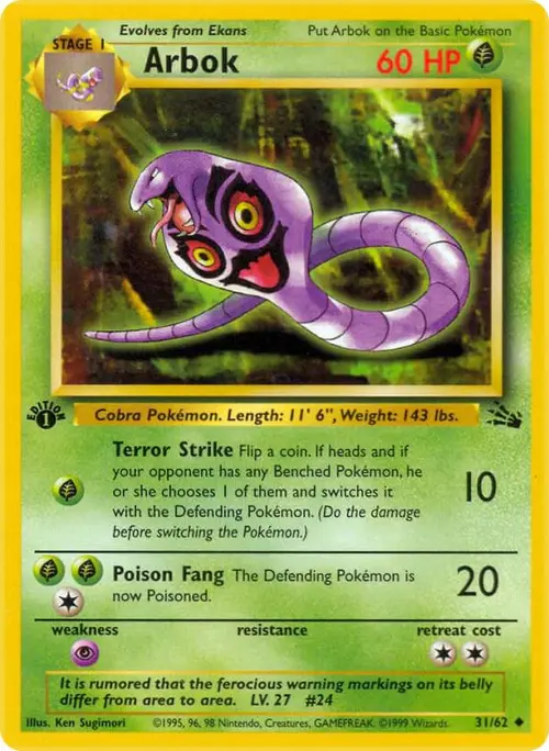 Arbok card art