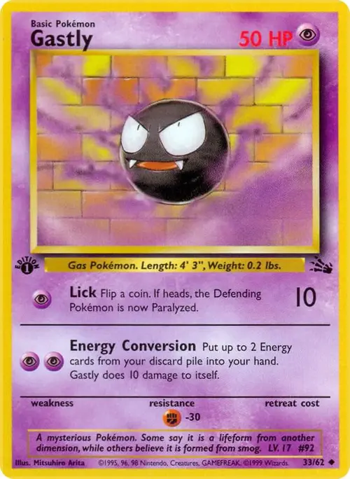 Gastly card art
