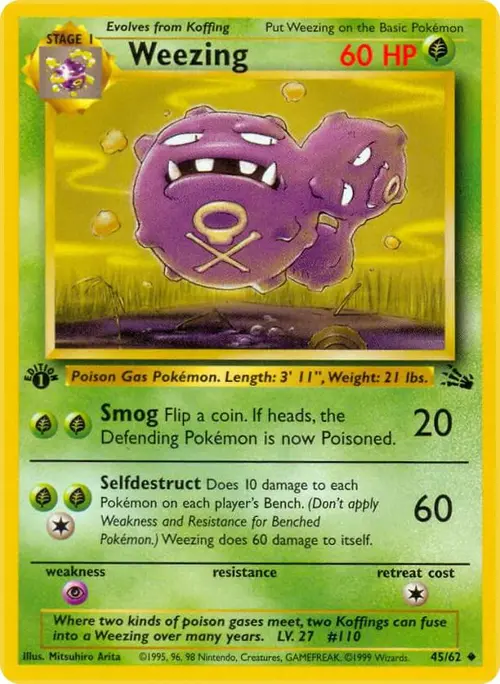 Weezing card art
