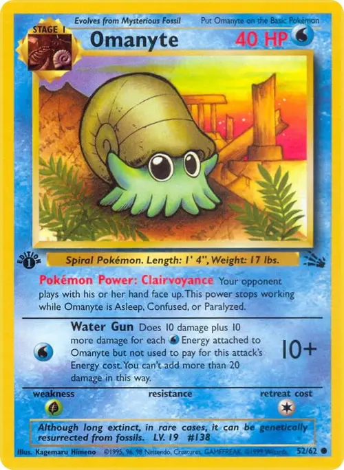 Omanyte card art