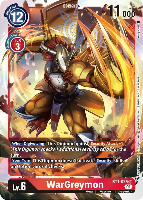 WarGreymon (ST-11 Special Entry Pack) card art