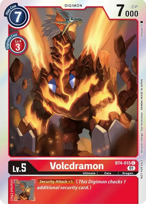Volcdramon (ST-11 Special Entry Pack) card art