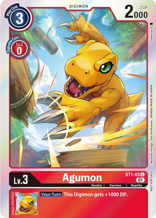 Agumon - ST1-03 (ST-11 Special Entry Pack) card art