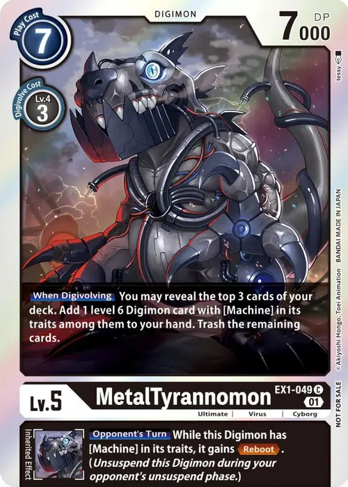 MetalTyrannomon (Premium Deck Set Lucky Pack) card art