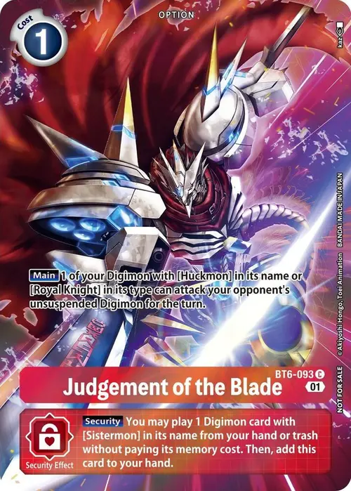 Judgement of the Blade (Premium Deck Set) card art
